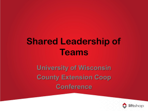 Shared Leadership of Teams