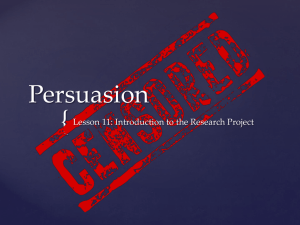 Persuasion Lesson 11