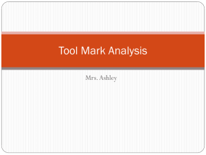 Tool Mark Analysis