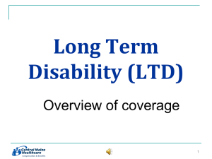 Long Term Disability coverage
