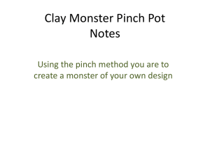 Clay Monster Pinch Pot