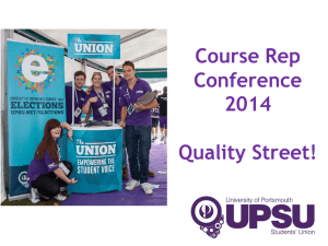 Quality Street - University of Portsmouth Students` Union