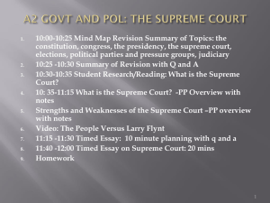 A2 GOVT AND POL: THE SUPREME COURT