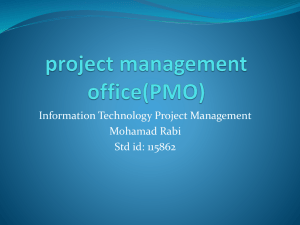 project management office(PMO)