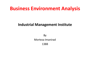 Business Environment Analysis Industrial Management Institute