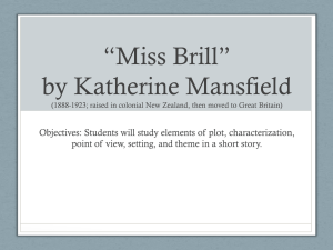 *Miss Brill* by Katherine Mansfield