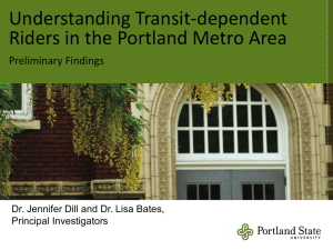 Transit Dependent Transportation Disadvantaged