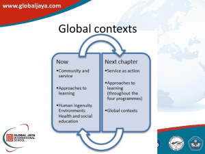 global contexts Presentation
