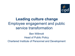 Leading the Culture Change