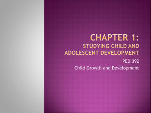 Chapter 1: Studying Child and Adolescent Development