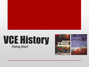 VCE History - Flying Start - vcehistory