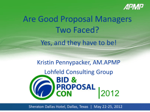 Are Good Proposal Managers Two Faced_APMP Dallas