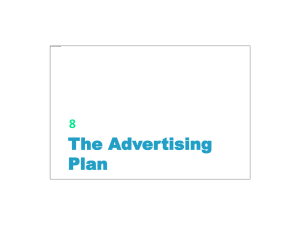 Chapter 8 Planning Advertising & Integrated Brand