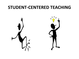 STUDENT-CENTERED TEACHING