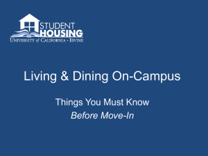 Living & Dining On-Campus - Division of Undergraduate Education
