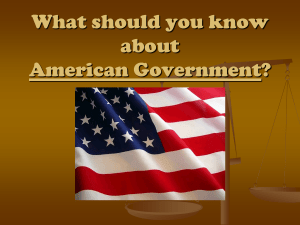 What should you know about American Government?