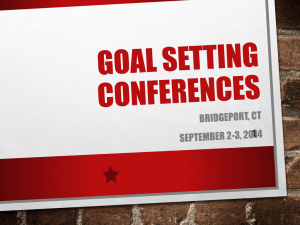 Goal Setting Conferences