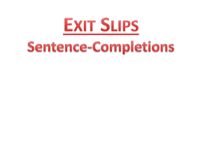Exit Ticket (Various Templates)