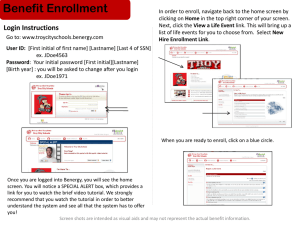Enrollment Information