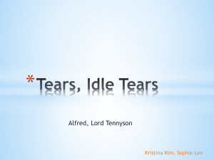 Tears, Idle Tears ppt