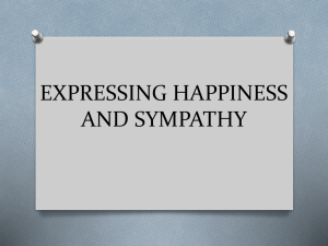 EXPRESSING HAPPINESS AND SIMPATHY ppt