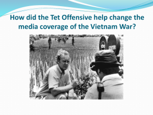 How did the Tet Offensive help change the media