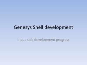 Genesys user interface