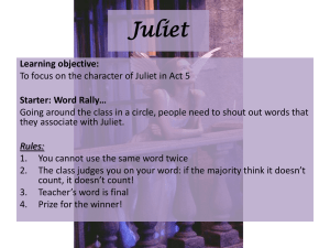 Juliet - St James School