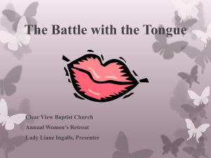 The Battle with the Tongue