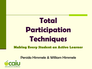 PPt for Total Participation Techniques book