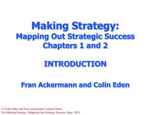 Introduction to Making Strategy