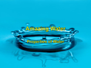 Properties of Water Notes