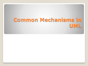 Common Mechanisms in UML