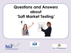 `Soft Market Testing` What is
