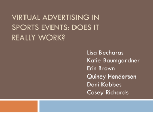 Virtual Advertising in sports events