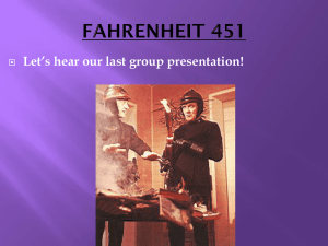 April 18_ 2012- Fahrenheit 451 class discussion