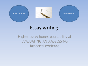 higher essay writing