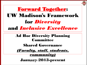 UW–Madison`s Framework for Diversity and Inclusive Excellence