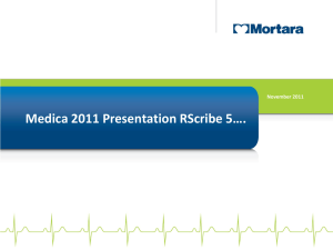 Medica 2011 Presentation RScribe 5….