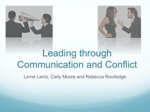 Leading through Communication and Conflict