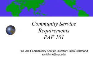 Final Community Service Form