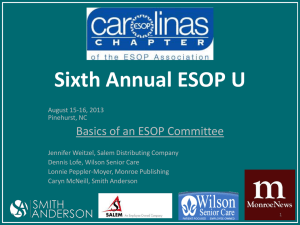Sixth Annual ESOP U - The ESOP Association