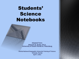 Best Practices: My Science Notebook
