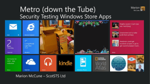 Security Testing Windows Store Apps