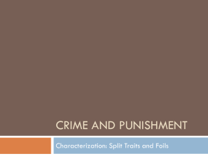 Crime and Punishment characterization