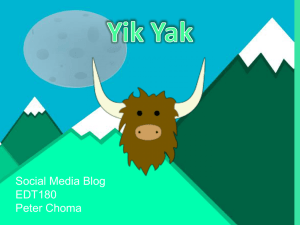What is Yik Yak?