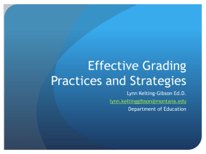 Effective Grading Practices PowerPoint