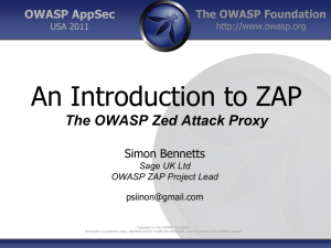 Presentation Tagline - OWASP AppSec USA 2011
