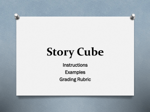 Story Cube Assignment PPT (includes examples, instructions, and
