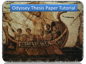 Odyssey Thesis Paper Tutorial
